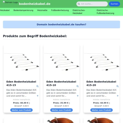 Screenshot bodenheizkabel.de