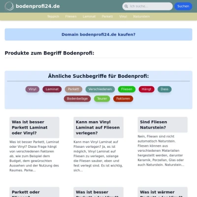 Screenshot bodenprofi24.de