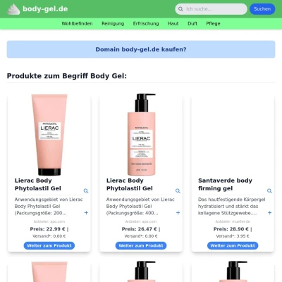 Screenshot body-gel.de