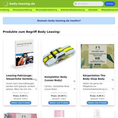 Screenshot body-leasing.de