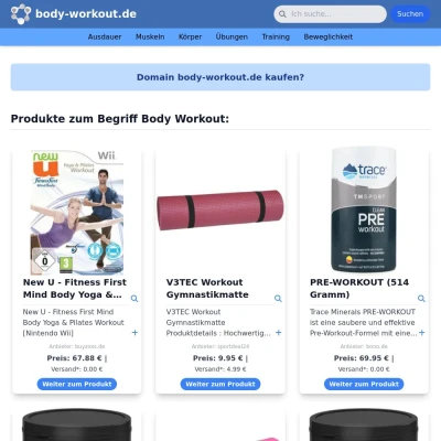 Screenshot body-workout.de