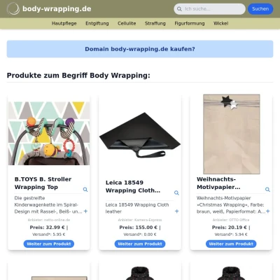 Screenshot body-wrapping.de