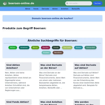 Screenshot boersen-online.de