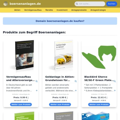 Screenshot boersenanlagen.de