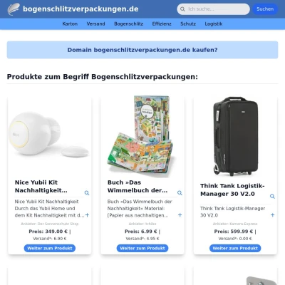 Screenshot bogenschlitzverpackungen.de