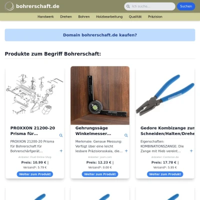 Screenshot bohrerschaft.de