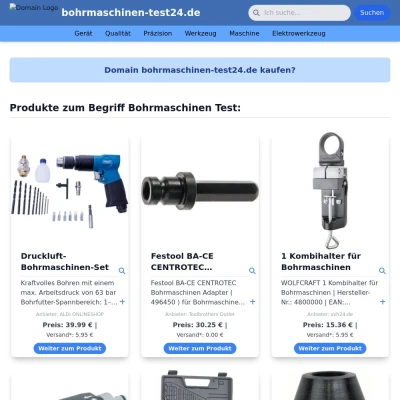 Screenshot bohrmaschinen-test24.de