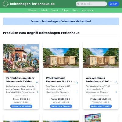 Screenshot boltenhagen-ferienhaus.de