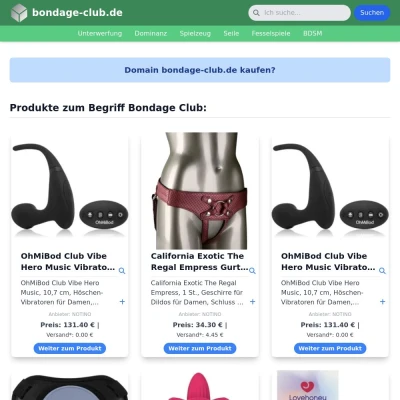 Screenshot bondage-club.de