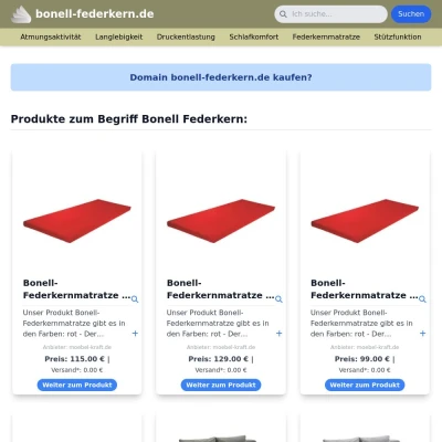 Screenshot bonell-federkern.de