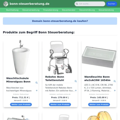 Screenshot bonn-steuerberatung.de