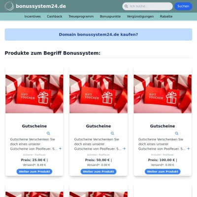 Screenshot bonussystem24.de