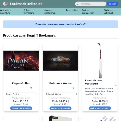 Screenshot bookmark-online.de