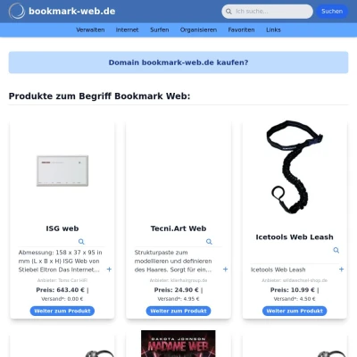 Screenshot bookmark-web.de