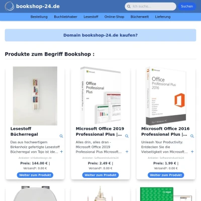 Screenshot bookshop-24.de