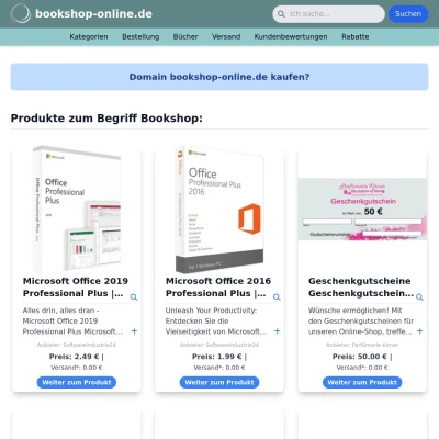 Screenshot bookshop-online.de