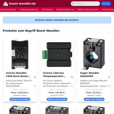 Screenshot boost-wandler.de