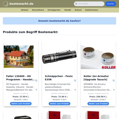 Screenshot bootemarkt.de