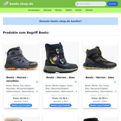 Screenshot boots-shop.de