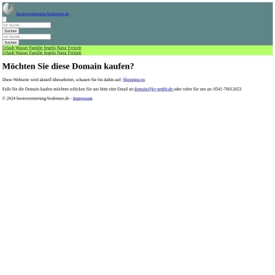 Screenshot bootsvermietung-bodensee.de