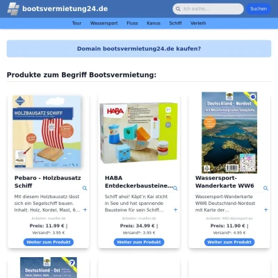 Screenshot bootsvermietung24.de