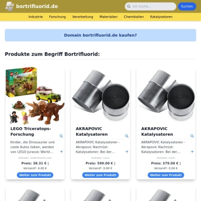 Screenshot bortrifluorid.de