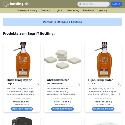 Screenshot bottling.de