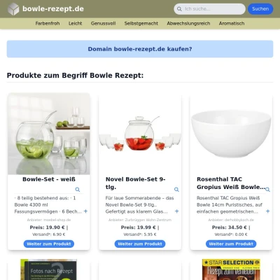 Screenshot bowle-rezept.de