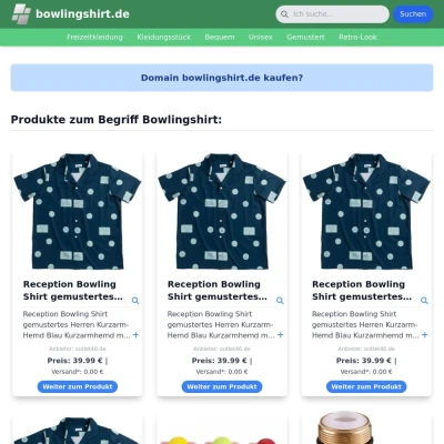 Screenshot bowlingshirt.de