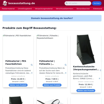 Screenshot boxausstattung.de