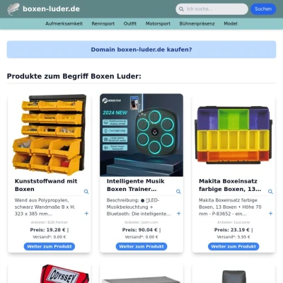 Screenshot boxen-luder.de