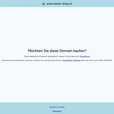 Screenshot boxer-shop.ch