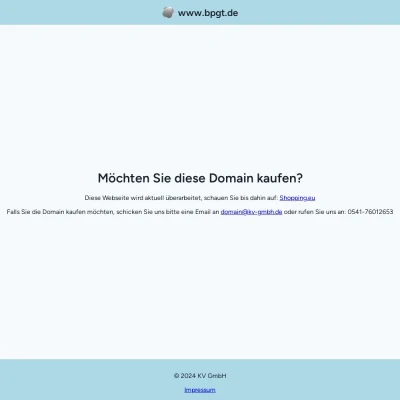 Screenshot bpgt.de