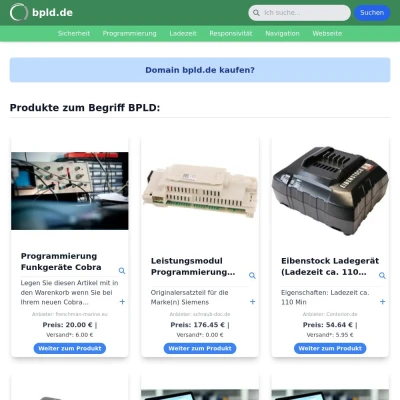 Screenshot bpld.de