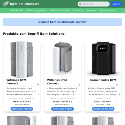 Screenshot bpm-solutions.de
