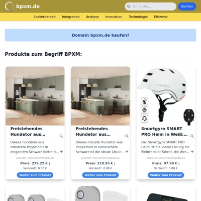 Screenshot bpxm.de