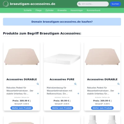 Screenshot braeutigam-accessoires.de