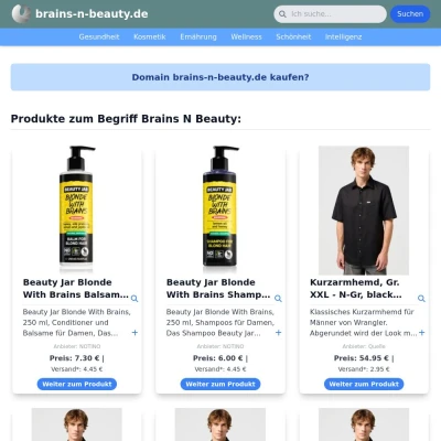 Screenshot brains-n-beauty.de