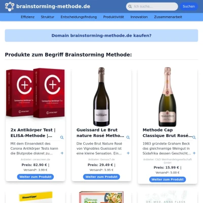 Screenshot brainstorming-methode.de