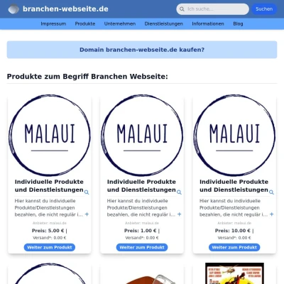 Screenshot branchen-webseite.de