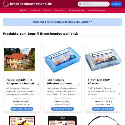 Screenshot branchendeutschland.de