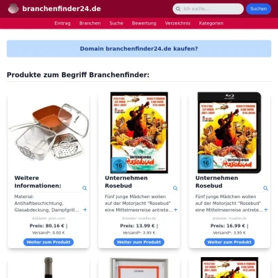 Screenshot branchenfinder24.de