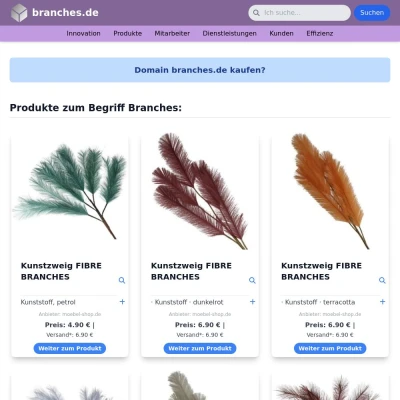 Screenshot branches.de