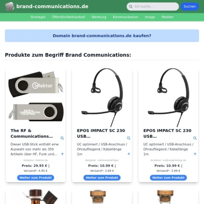 Screenshot brand-communications.de
