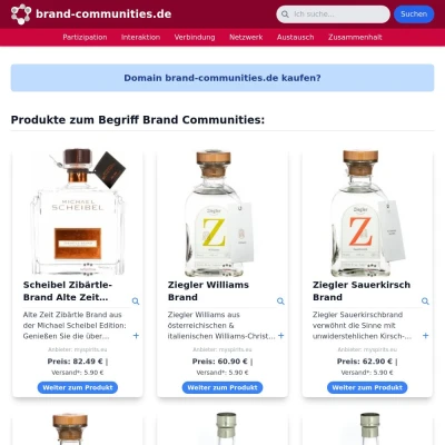 Screenshot brand-communities.de