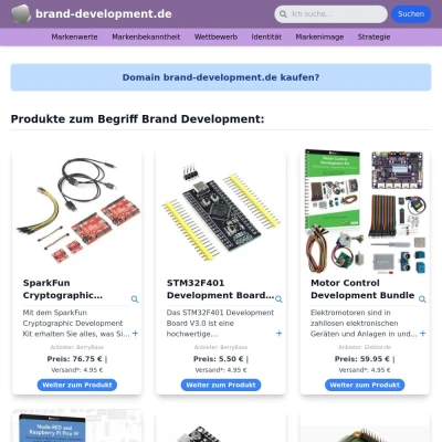 Screenshot brand-development.de