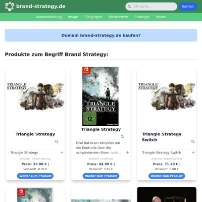 Screenshot brand-strategy.de