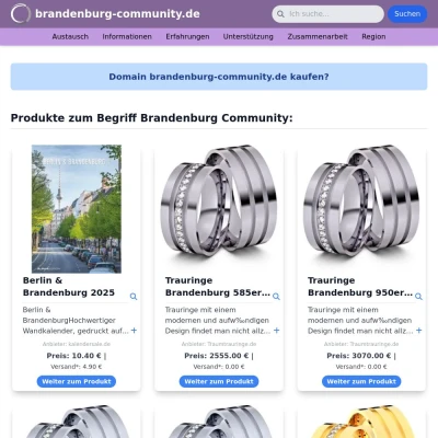 Screenshot brandenburg-community.de
