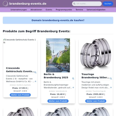 Screenshot brandenburg-events.de