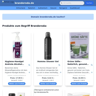 Screenshot branderoda.de